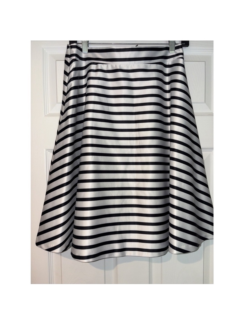 The Limited satin striped flare A-Line Skirt